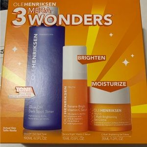Ole Henricksen 3 mega wonders skincare trio set NIB